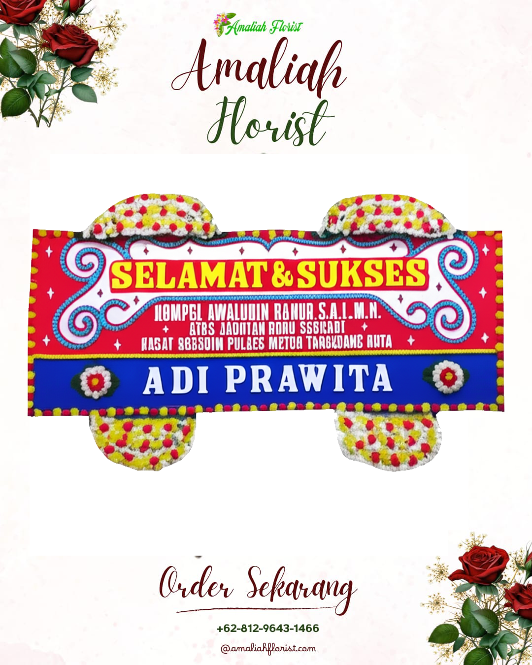 Papan Bunga Ucapan Selamat Neglasari